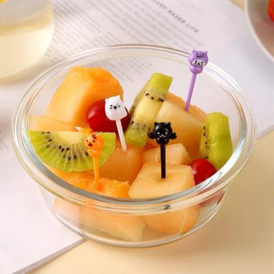 4/5Pcs Obst Gabel Mini Cartoon Kinder Snack Kuchen Dessert Pick Zahnstocher Bento Mittagessen Party Dekoration Halloween