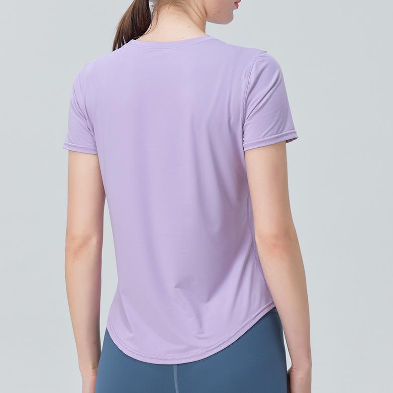 Ice-Cool Breathable Yoga T-Shirt: Quick-Dry, Moisture-Wicking Fitness Top
