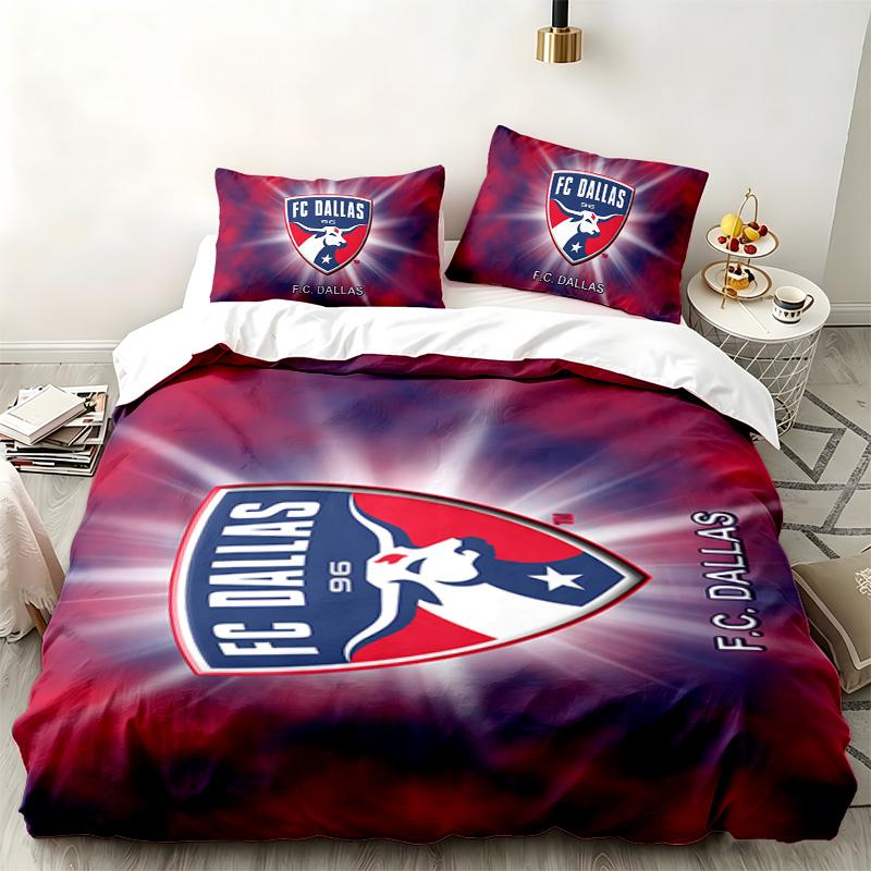 FC Dallas 3 parçalı set Yatak odası kullanımı için mükemmel Rahat nevresim takımı bir nevresim kılıfı ve iki yastık kılıfı içerir İdeal doğum günü veya Noel hediyesi