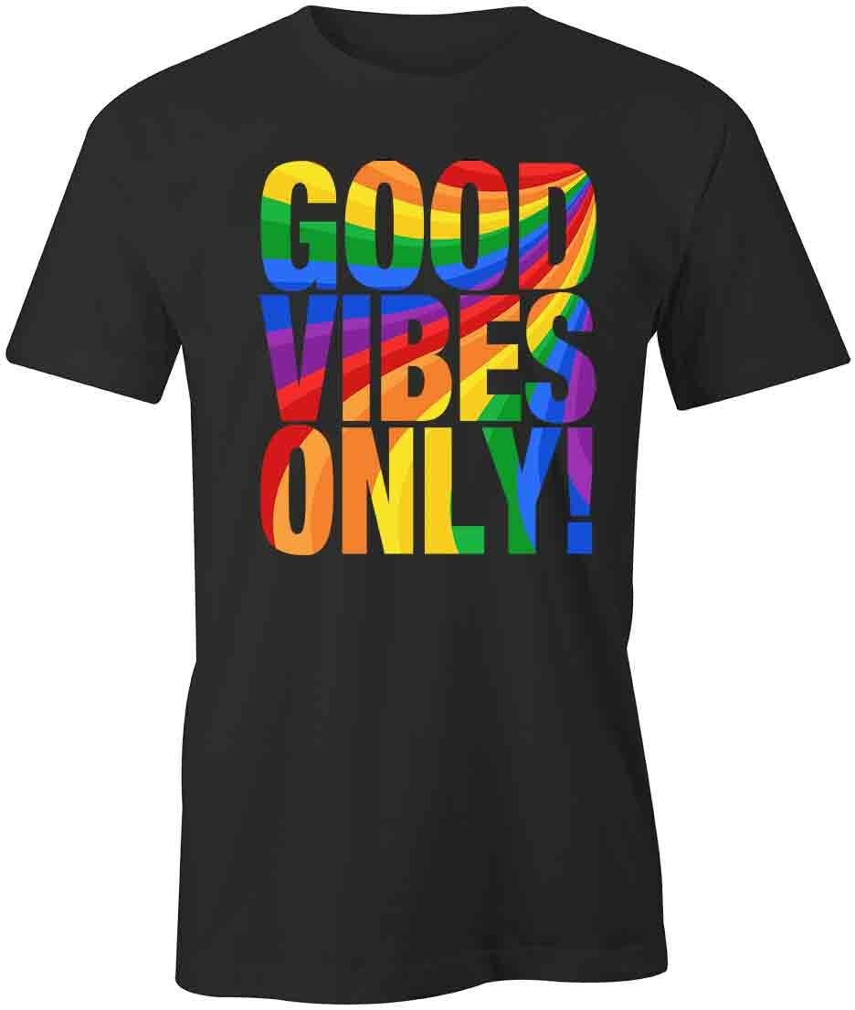 GOOD VIBES ONLY TShirt Tee Short-Sleeved Cotton POSITIVE CLOTHING S1BCA502 XXXL