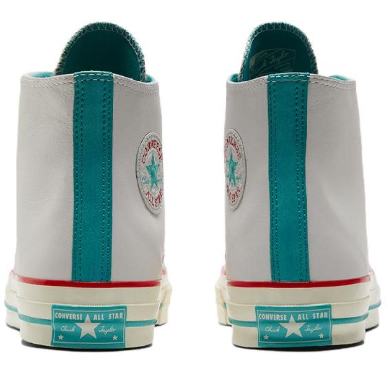 Converse Chuck Taylor All Star 1970s Leather Versatile High-Top Canvas Shoes Unisex White