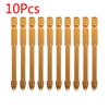 10Pcs Hex Shank Titanium Ceramic Tile Marble Glass Drill Bit Cross Spear Head 6mm