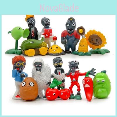 Premium Quality 16pcs Set Of New Plants Vs. Zombies Pvc Anime Action Figures For Kids