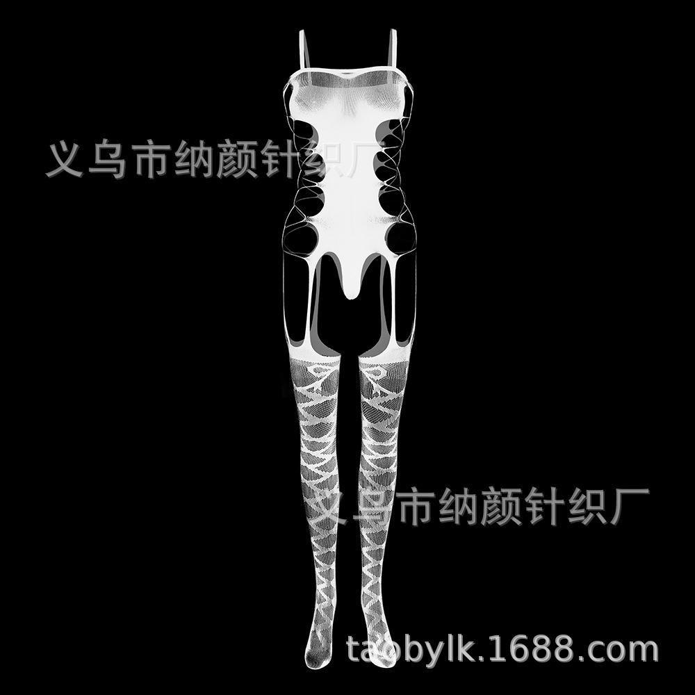 Sex Underwear Sexy Suspender Underwear One-piece Leaky Hip Mesh One-piece Mesh Stockings