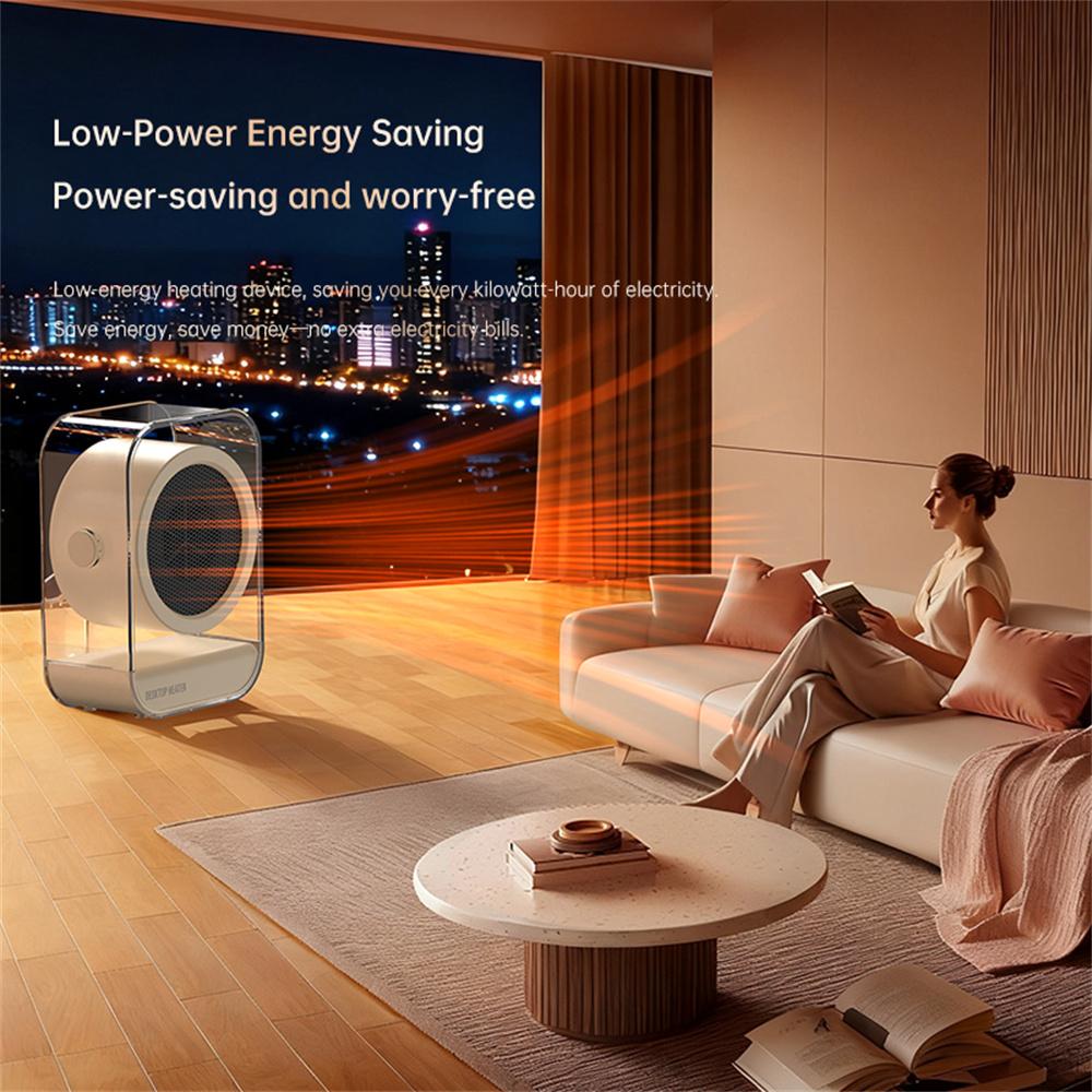 Portable Desktop Space Heater for Home/Office Electric Fan Heater Personal Heating Device, EU Plug