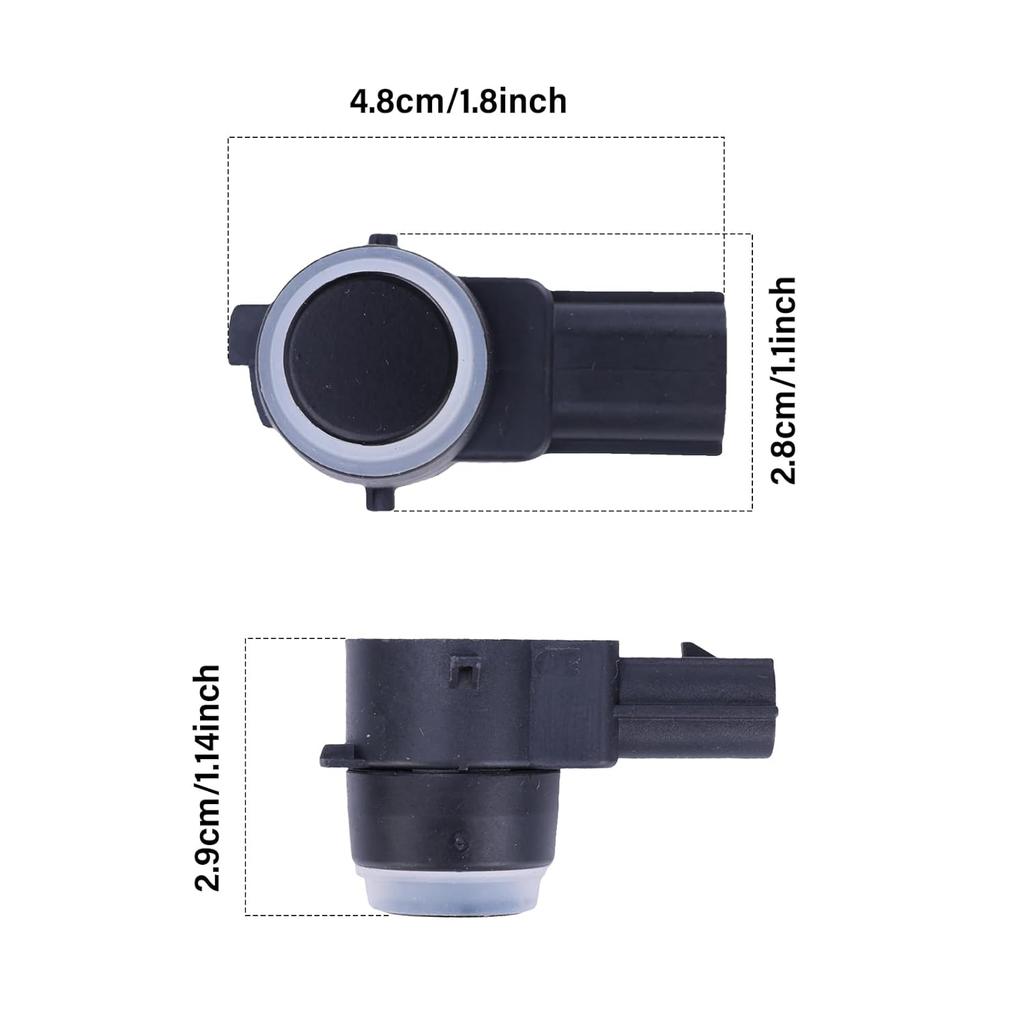 4 PCS PDC Parking Assist Sensor for Maserati Quattroporte Ghibli 2013-2022, Levante 2017-2024 Front &Rear Bumper Parking Sensor 675000039 Reverse