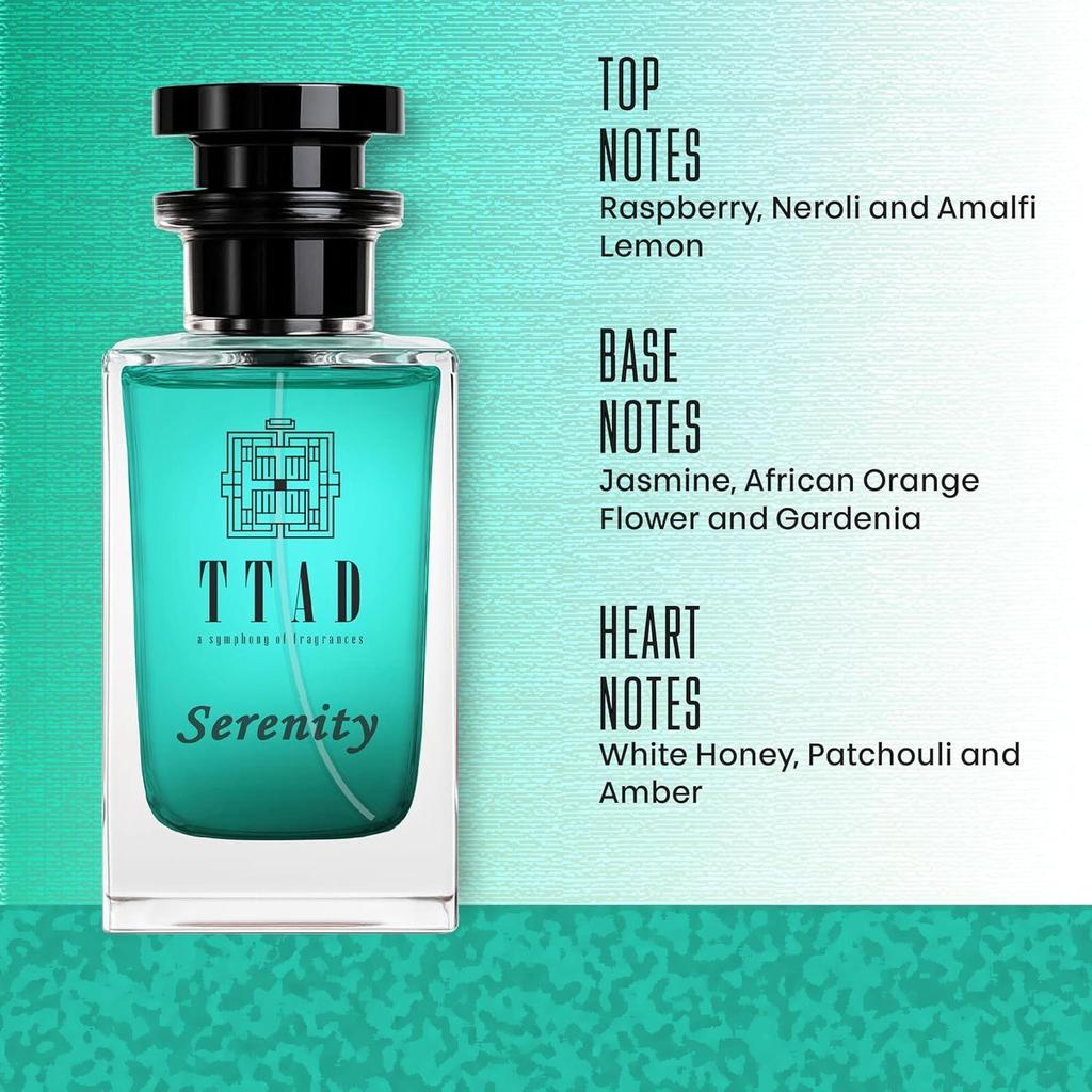 TTAD Unisex Perfume | Long Lasting Premium Luxury Scent For Man And Woman |Fragrance Scent For Men And Women Natural Aroma Serinity Unisex Perfume