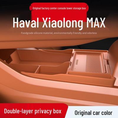 Lower Center Console Storage Box for 25 Haval Xiaolong MAX Models - Car Interior Accessory