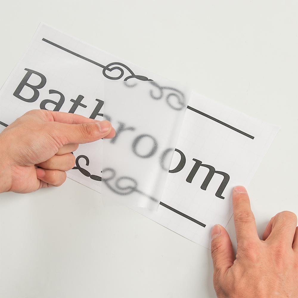 Diy Vinyl Kitchen Bathroom Entrance Sign Door Stickers Toilet Decals Wall Art