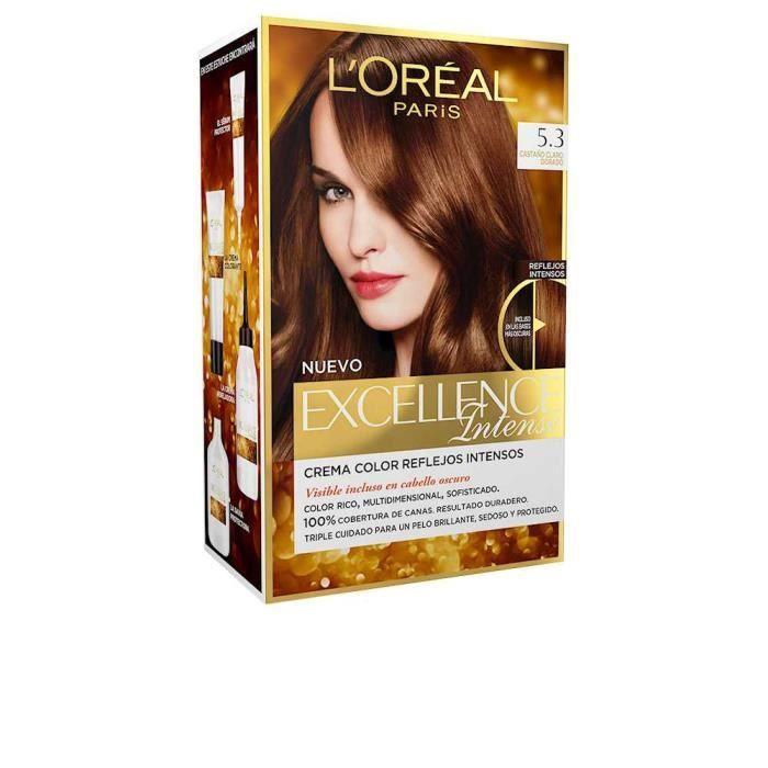 Tinte - Excellence Intense - Castaño Claro Dorado - Tous types de cheveux - L'Oreal Expert Professionnel