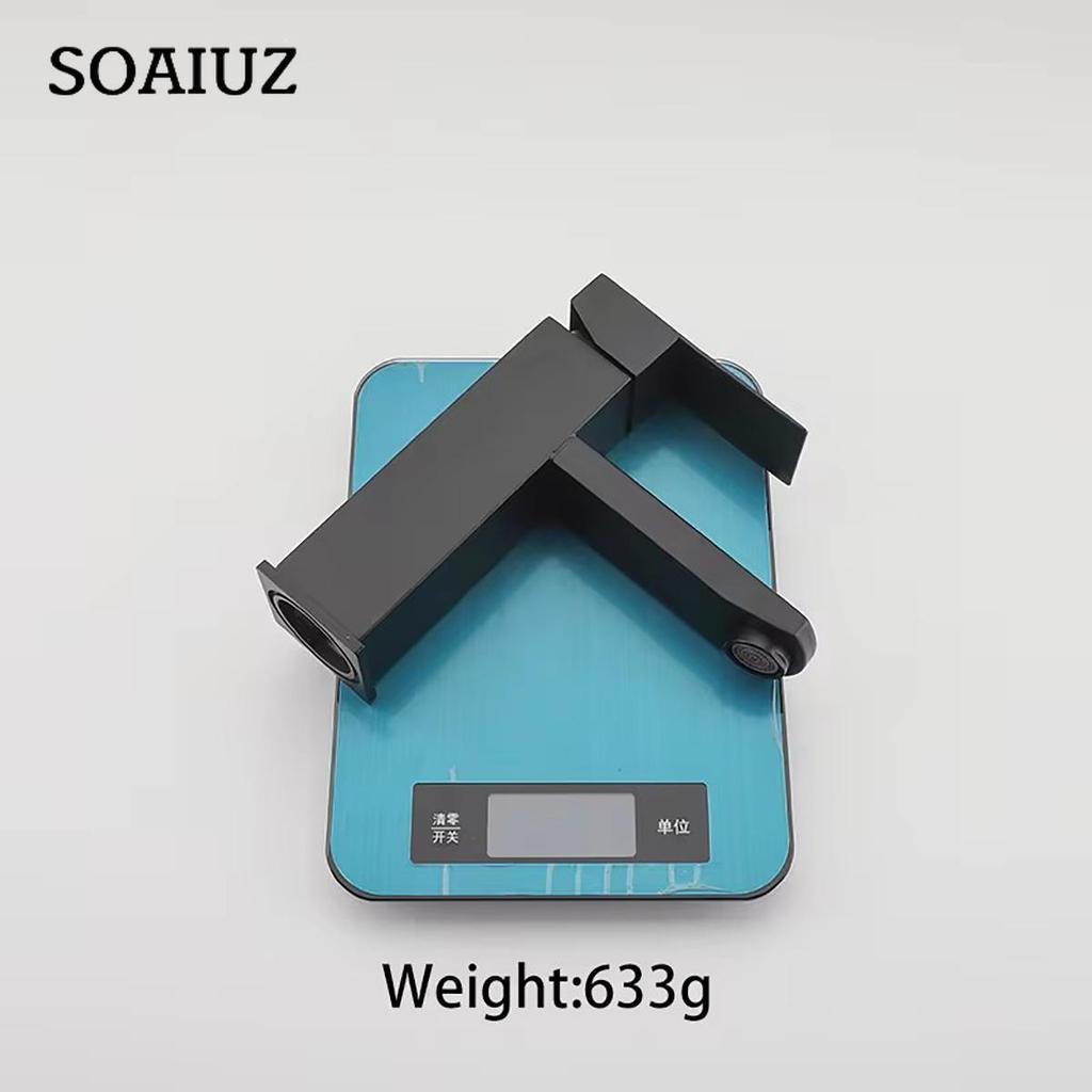 Ein Satz G1/2 Schwarze Waschtischarmatur Badezimmer Waschbecken Wassermischer Hahn Warm Kalt Wassermischer Armaturen Badezimmerarmatur Wasserfall Spültischarmatur