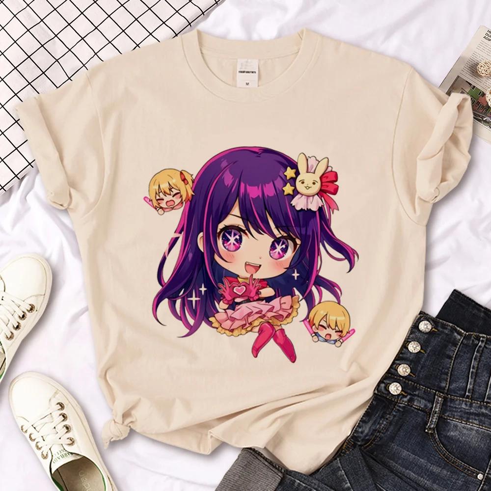 Oshi No Ko T Shirt Women Harajuku Top Girl Y2k Comic Unisexga Clothes Fashionable Summer Short Sleeved Female Top Tees