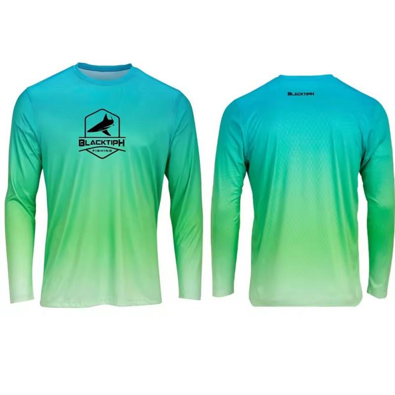 Mens Quick-Dry UV Protection Hooded Fishing Shirt Outdoor Sea Lightweight Breathable Performance Top