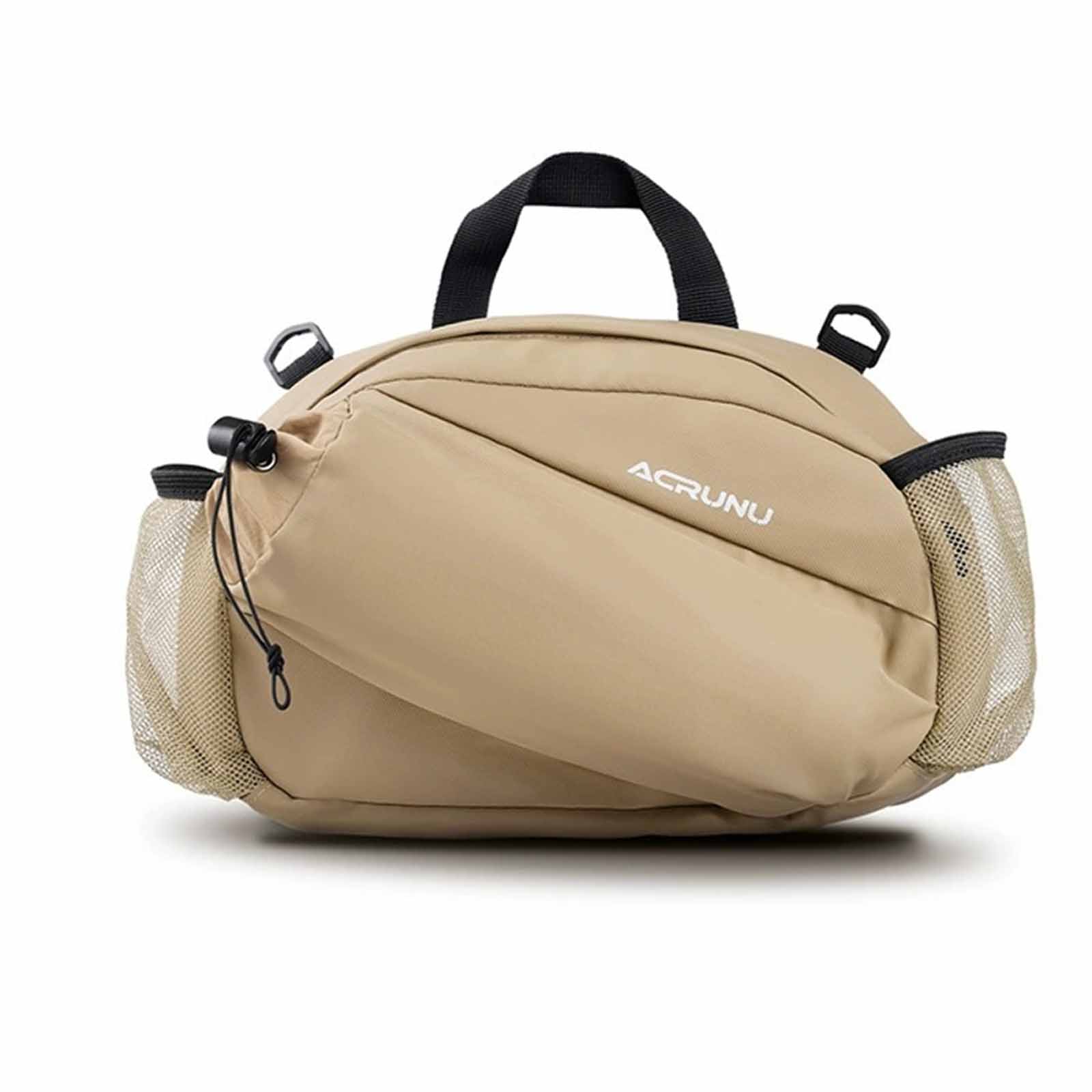 

Heavy-Duty Bike Front Bag, Large-Capacity Handlebar Pack, Bikepacking Storage with Crossbody Strap for Outdoor Gear One Size