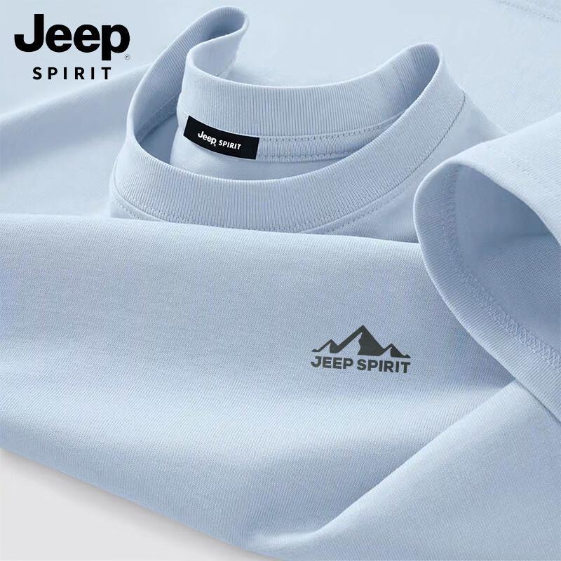 JEEP SPIRIT Men s Pure Cotton Loose Fit Short Sleeve T-Shirt M