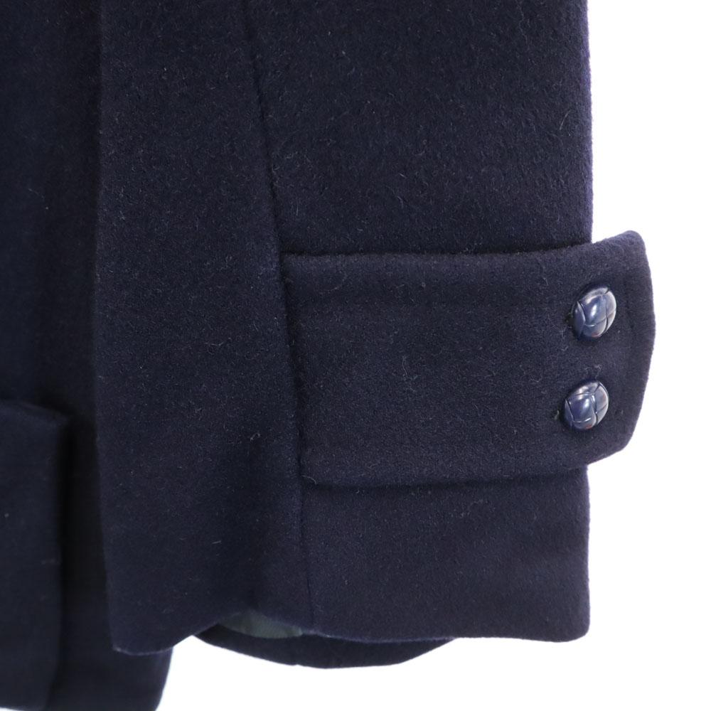 VINTAGE 70s Ball Chain Sports Jacket Melton Jacket Navy Men's Used