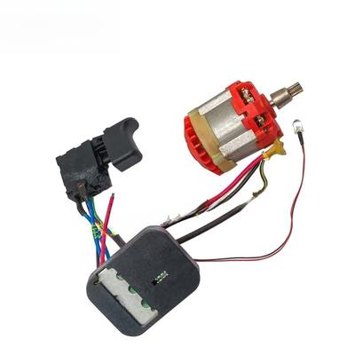 Electric Dril Brushless Motor Assembly 02050 Metal Plastic 7-tooth Gear Control Board Brushless Drill-Wrench Motor Assembly