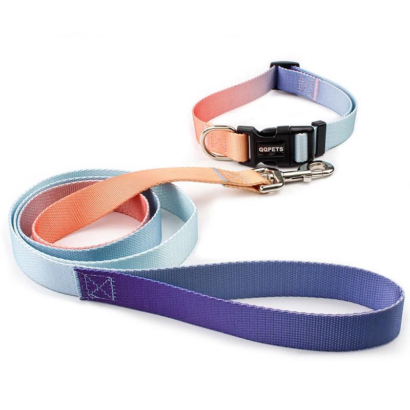 Verstellbares Hundehalsband aus Nylon, Hundeleine, Haustier-/Katzenhalsband, Traktionsleine, geeignet für kleine und große Hunde, Bulldoggen, Möpse, Beagle