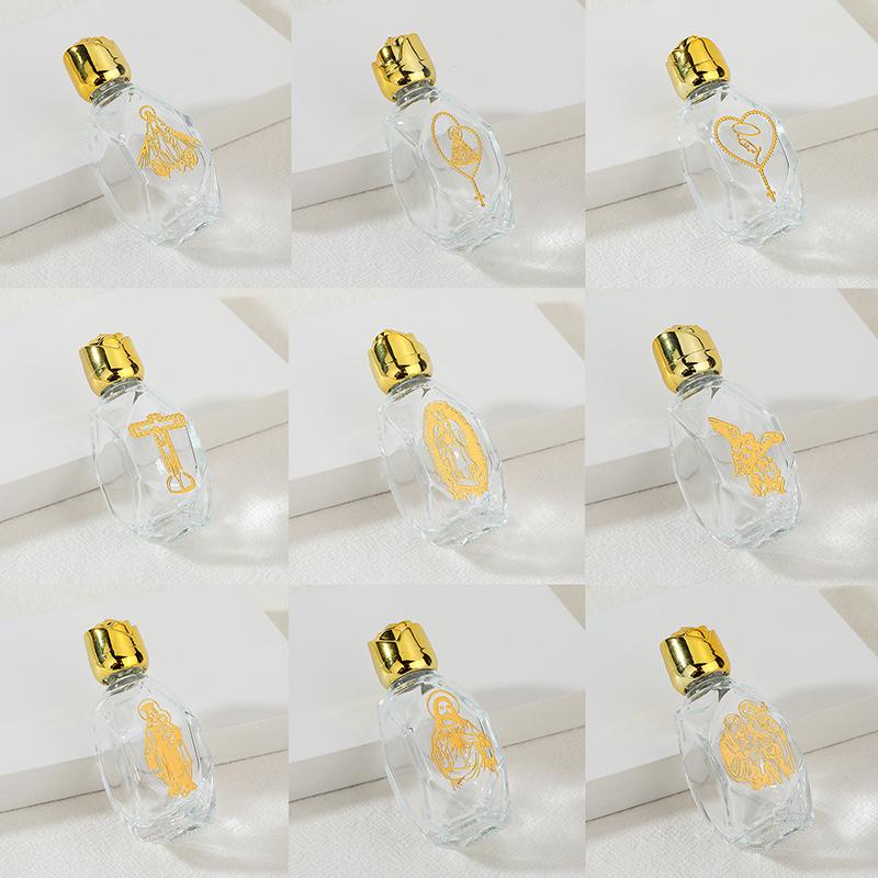 Prázdná láhev na svěcenou vodu Ježíšova láhev Náboženská láhev Křesťanské potřeby pro křest Plnitelné Přenosné kosmetické balení Prázdná láhev