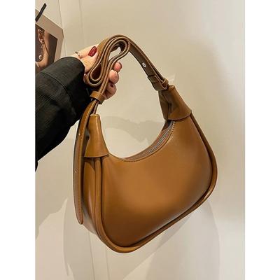 Textured Retro Women Underarm Bag Autumn Winter Versatile Pu Leather Crossbody Bag Fashion Solid Color Female Shoulder Bags