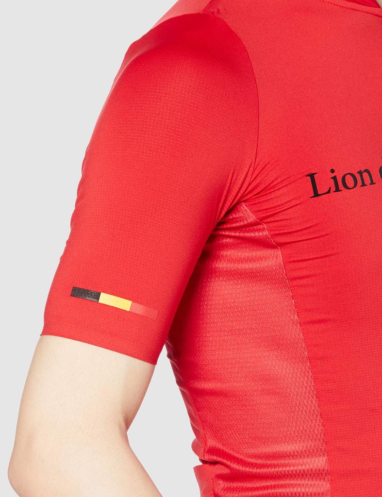 Lion de Capelmuur Advanced Red Short Sleeve Jersey Size S Size (lihs053), (Japan S)