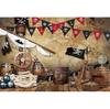 Pirate Treasure World Map Backdrop – Sailing Theme For Boy'S Kids Birthday Party, Photography Studio Decor Banner-Tapestry