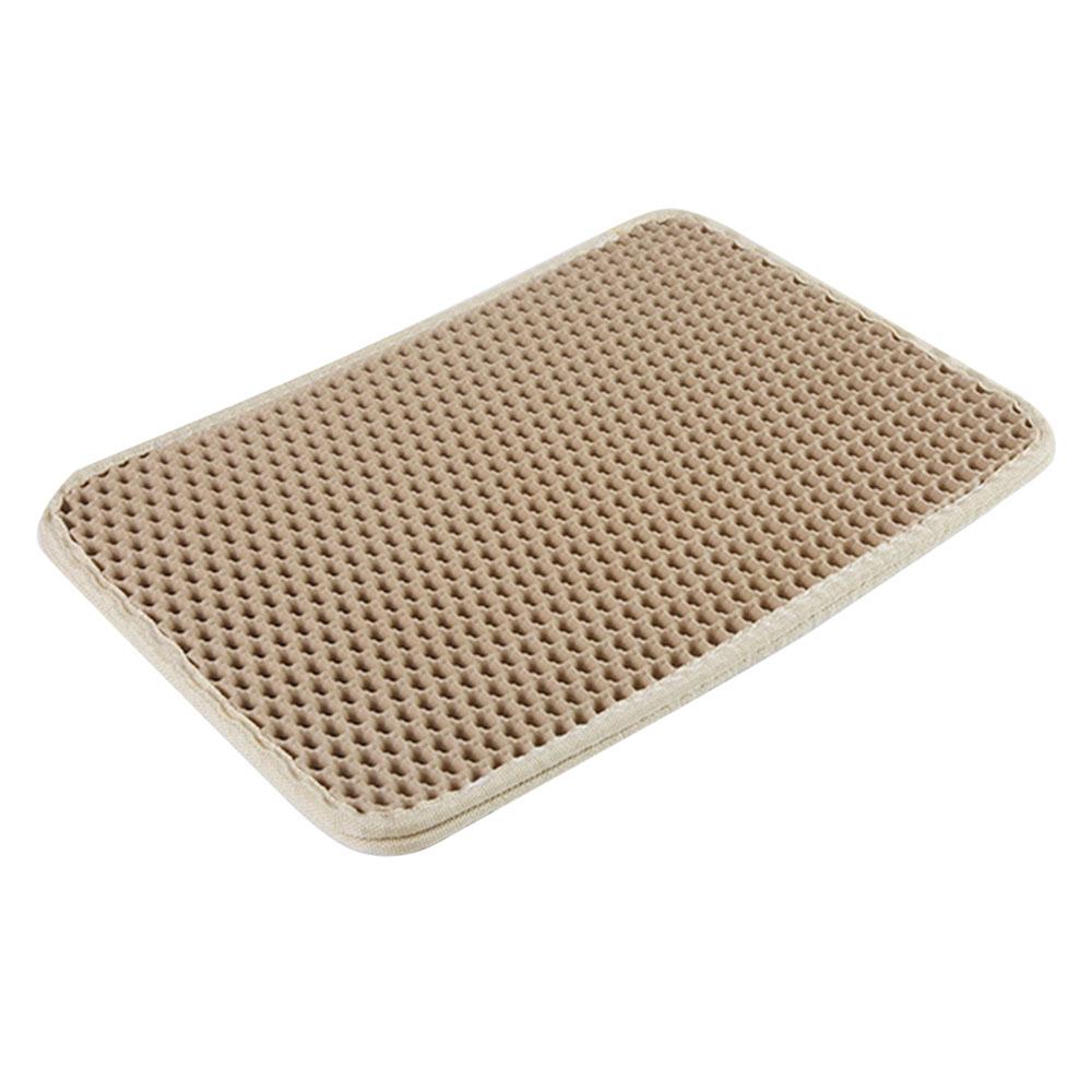 

45x30cm Double Layer Pet Cat Litter Mat Anti Splash Waterproof EVA Pad E