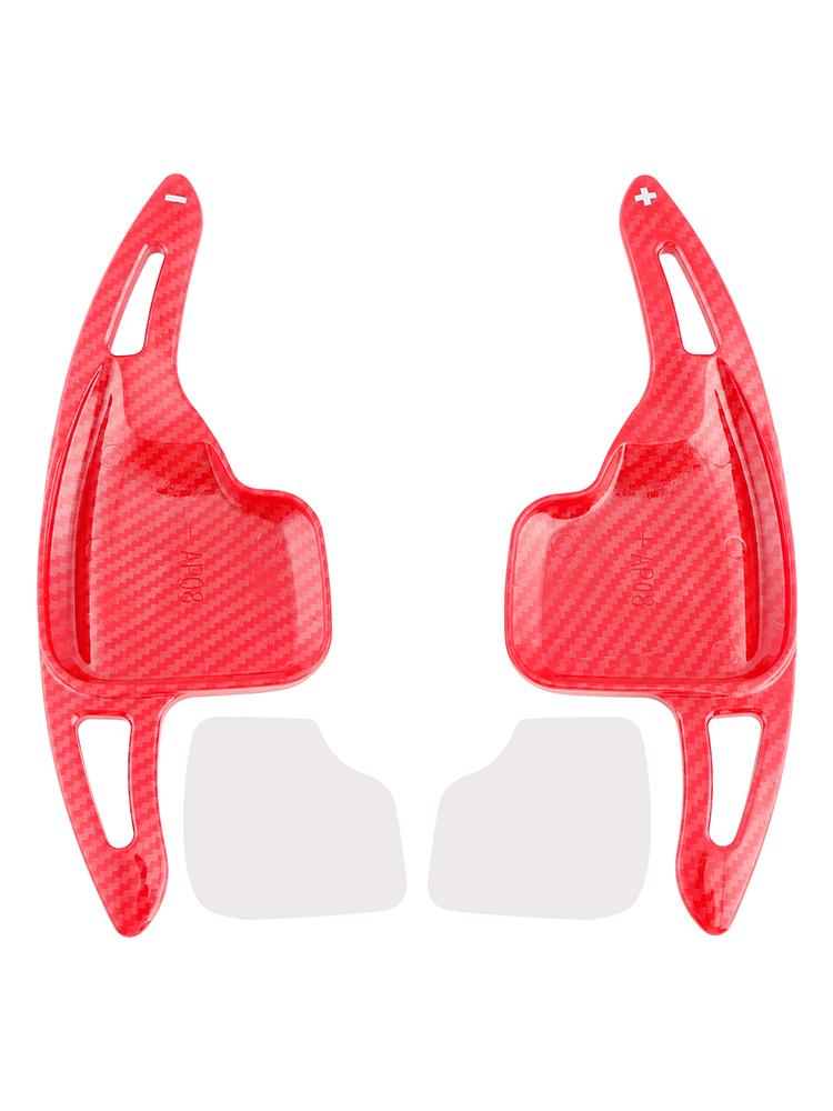 

Steering Wheel Paddle Shifter Extensions For BMW F15 F25 F30 Carbon Fiber Red Look