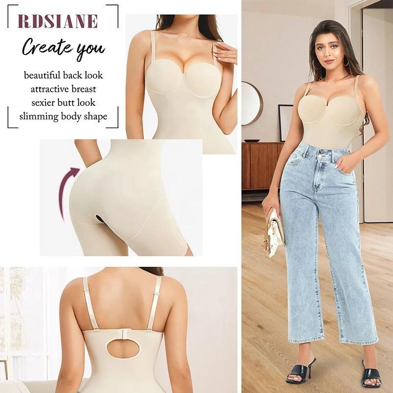 Women Sling Seamless Shapewear Bodysuit Tummy Control Hip Lifting Slim Fit