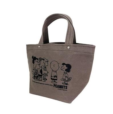 PEANUTS Snoopy PEANUTS  Ichizawa Shinzaburo Hanpu Tote Bag S Gray