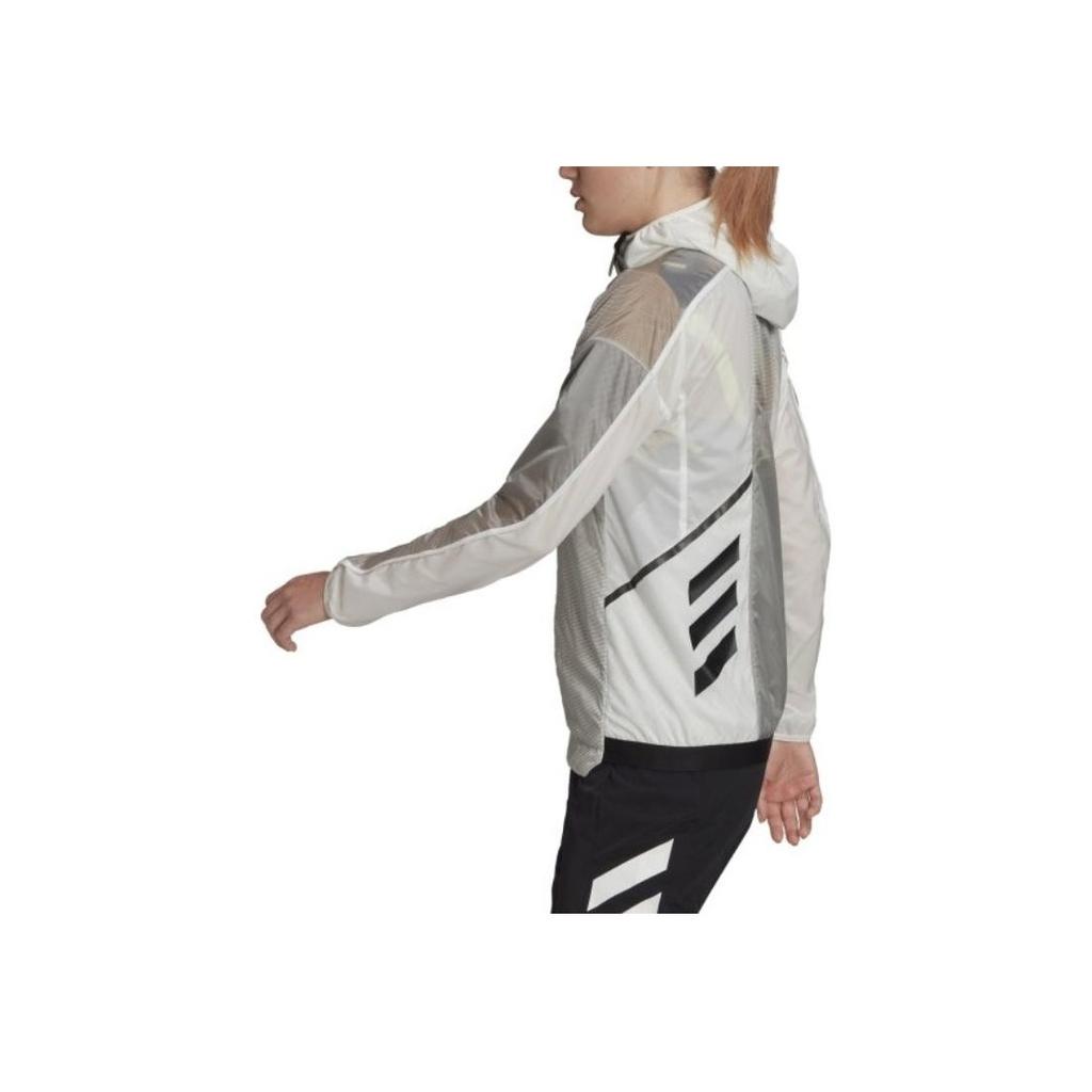 adidas Gradient Slim Fit Zip Up Hooded Long Sleeve Jacket Women Jacket Gray GP1976