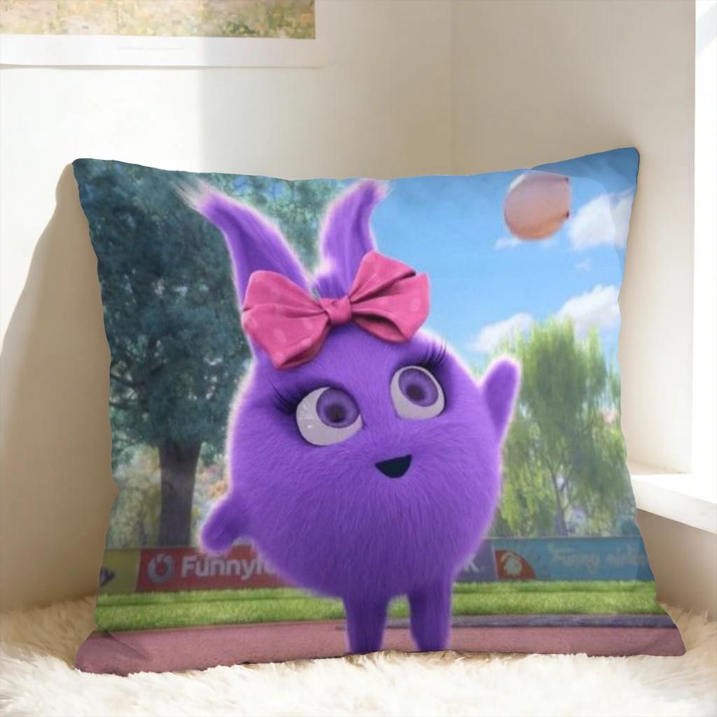 S-Sunny B-Bunnies Pillowcases Novelty Pillow Case For Couch Sofa Bedroom Design Pillow Cover