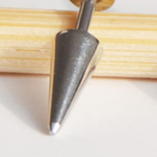 1 Pair Stud Earring Fine Workmanship Women Accessories Portable Unisex Double Rivet Spike Earrings for Pub