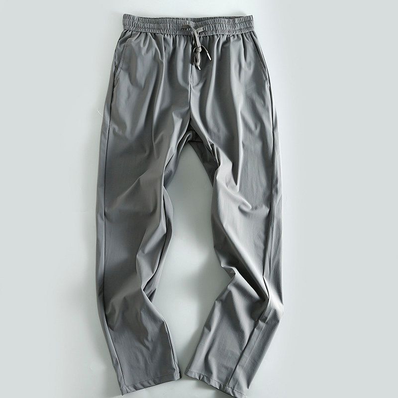 Export Cool Breathable Tail Goods Cut Label Micro Elastic Casual Pants