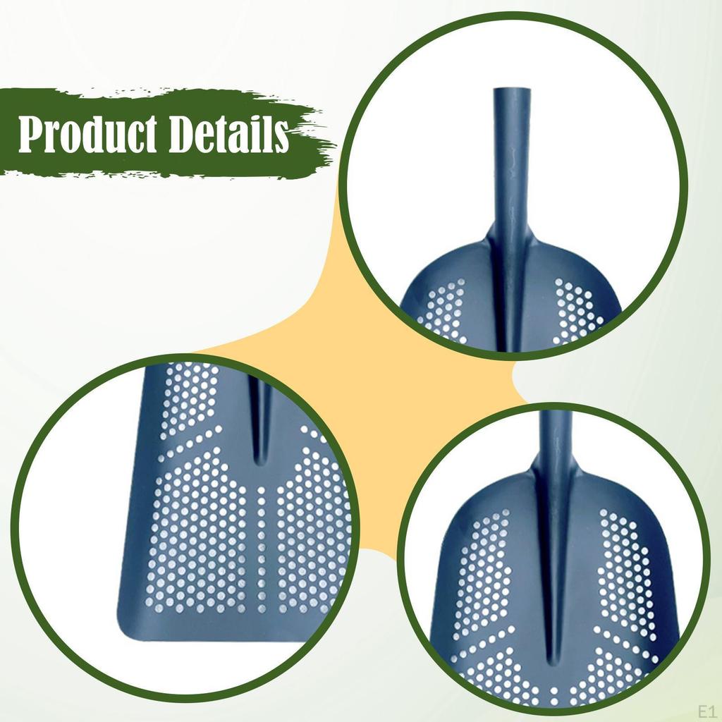 Siebschaufel Schlammschaufel Grabenkopf, Kanalreinigungswerkzeug, Hühnerstallschaufelkopf für Hinterhof,