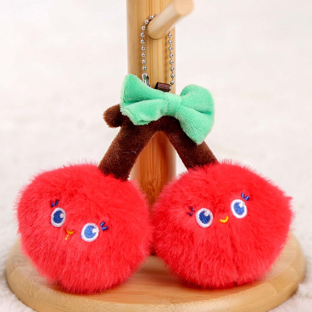 Watermelon Apple Eggplant Garlic Carrot Plush Keychain For Girls Accessory Bag