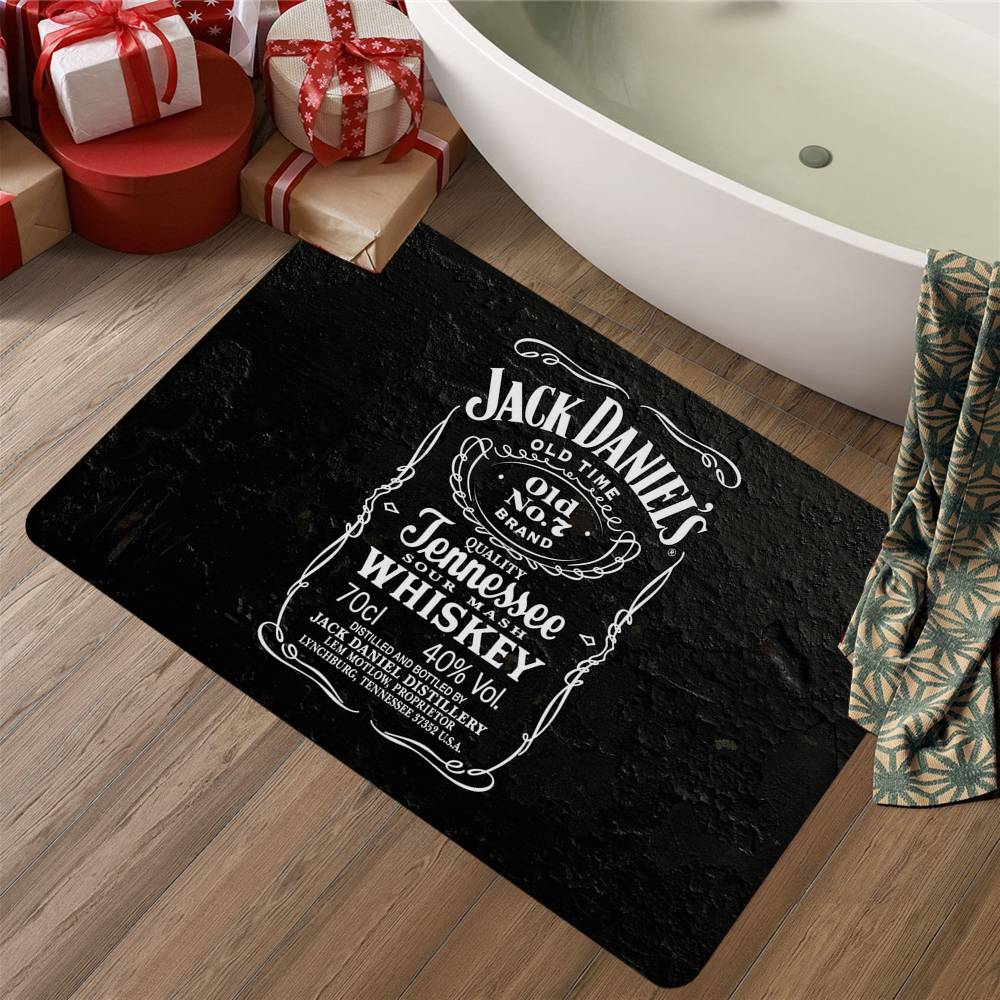 J-Jack D-Daniels LOGO Vloerkleed Scandinavische Stijl Huis Deurmat Badkamer-Toilet Matten Slaapkamer Hotel Decor Mat
