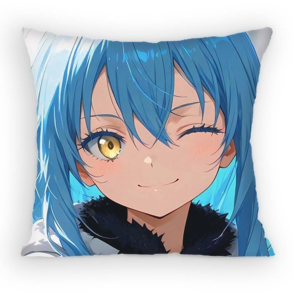 S-Slime Anime R-Rimuru T-Tempest-Rt Kissenbezug Sofa Wohnzimmer Schlafzimmer Kopfteil Rückenlehne Kissen Quadratisches Kissen Nickerchenzeit