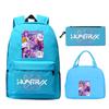 Animation Cartoon With Peripheral Printing Children'S Spine Backpack Set, Primary And Secondary School Student Leisure Schoolbag