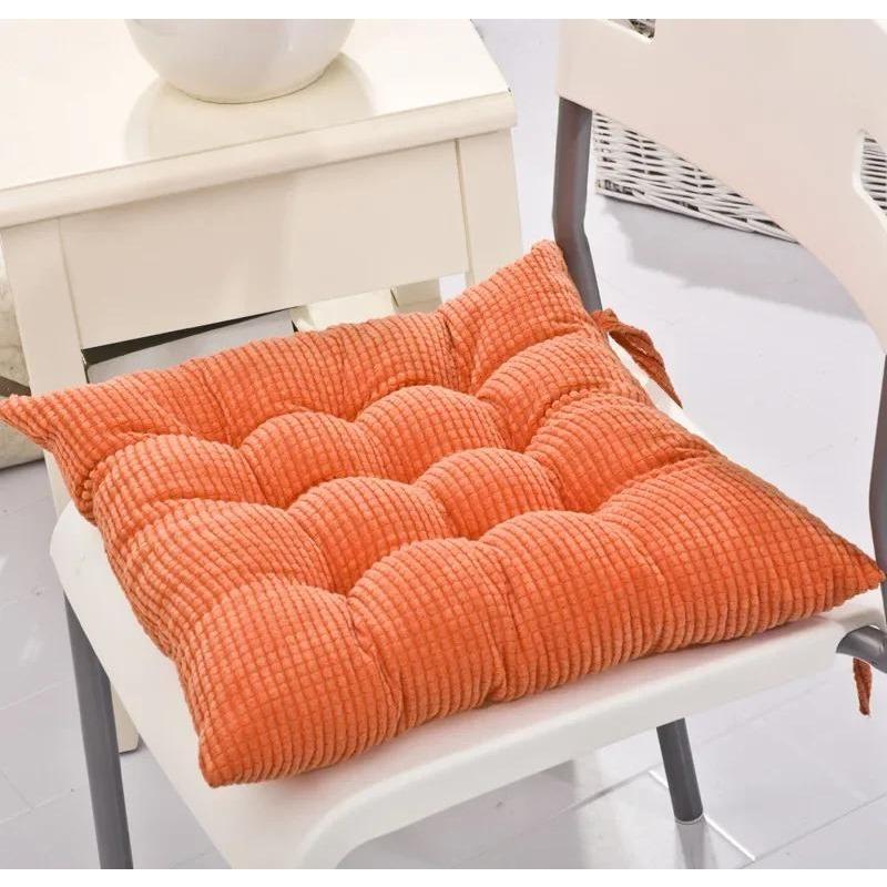 

Однотонный офисный коврик для сиденья на осень и зиму для дома квадратный коврик для стула из кукурузного зерна практичный коврик для обеденного стула оптовая продажа татами 40x40