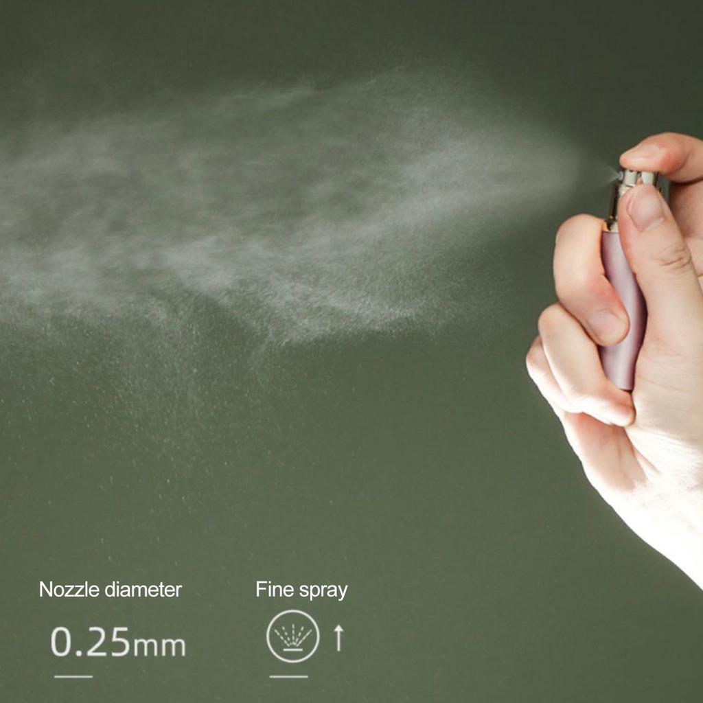 5 ml korduvtäidetav pudeli tasku suurusega pihusti parfüümi jaoturi pihustuspumba täidis alt Travel Essentialsilt