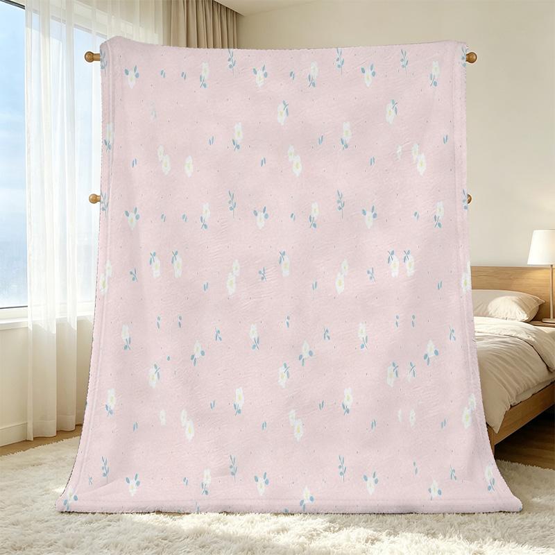 Lightweight Flannel Throw Blanket - Soft, Skin-friendly Cozy Blanket for Sofa Naps, Bedroom, Christmas & Halloween