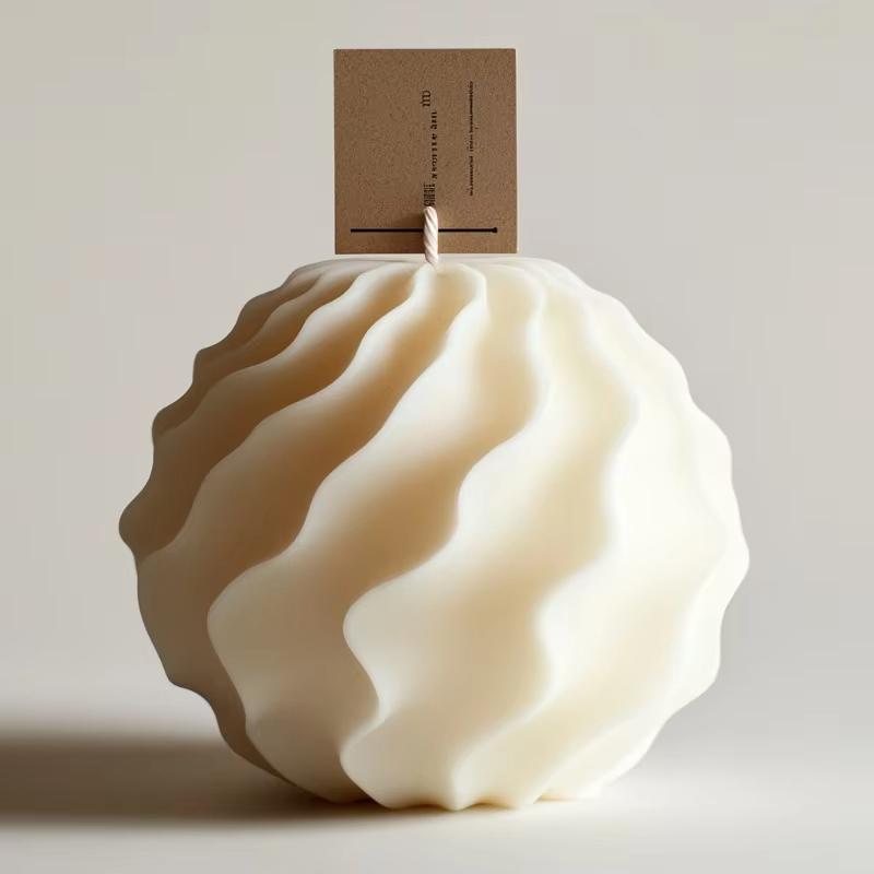 Mucegai Silicon Lumânare Sferă Spiralată Mucegaiuri Lumânare Sferică Spiralată DIY Handmade Aromaterapie Ipsos Sferă Geometrică Mucegai Săpun