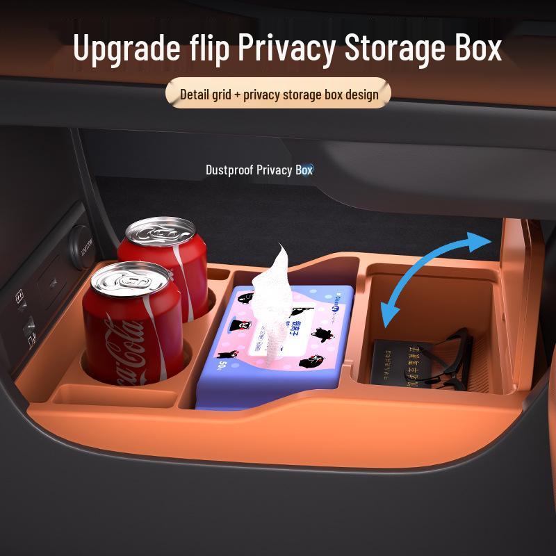 Fits 25 Trumpchi S7 Models: Waterproof Silicone Storage Box for Center Console - Ideal for Glasses