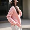 2025 Autumn/Winter Cashmere Wool Blend Round Neck Knitwear Long Sleeve Base Layer Top