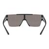 Burberry LOGO Full Print Plate Frame Square Sunglasses Men's Dark Grey