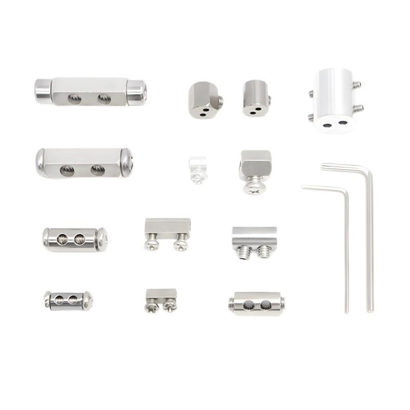 Adjustable Double Hole Steel Wire Rope Lock Connector