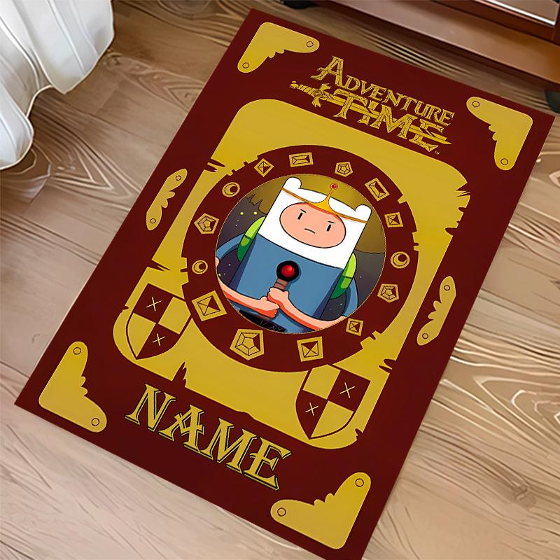 Custom personalization Adventure Time Print Area Rug - Soft, Washable Non-Slip Indoor Mat,Living Room,Home&Office Decorative Rug