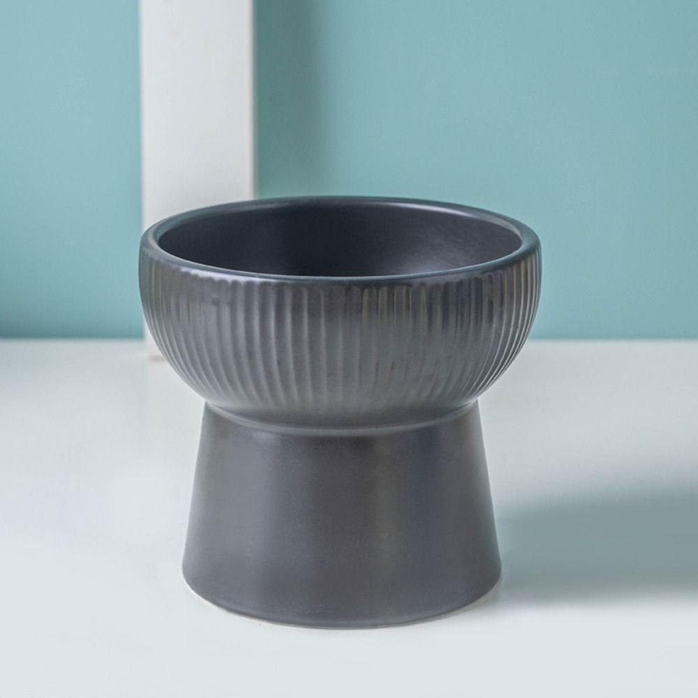 Kreativer Haustier-Hochfußnapf Keramik Haustier Trinknapf Hundefutter Fressnapf Nackenschutz