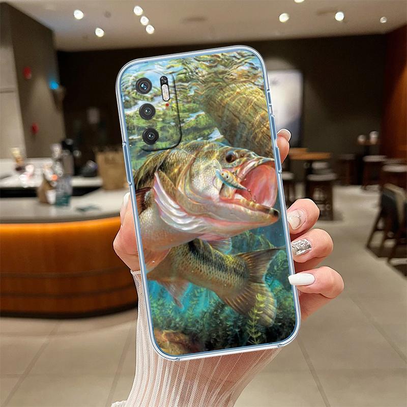 RE4 Angling Go Fishing Transparent Phone Case for Samsung Galaxy A04 A04S A14 A23 A34 A54 M23 M33 M52 M53